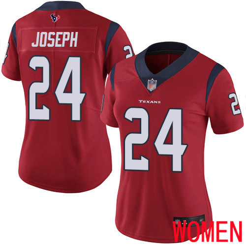 Houston Texans Limited Red Women Johnathan Joseph Alternate Jersey NFL Football #24 Vapor Untouchable
